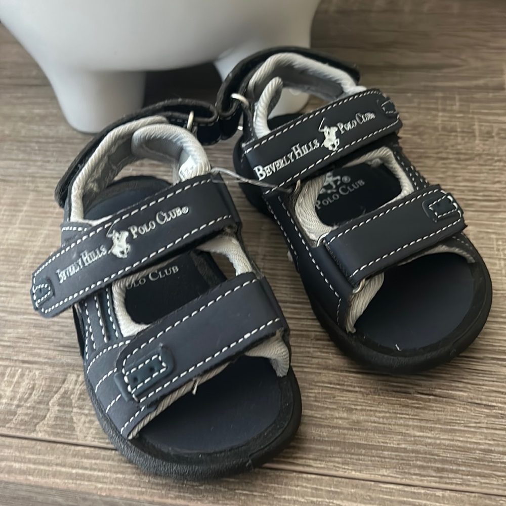 Brand new baby boy polo sandals, never been worn